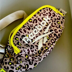 Leopard print and lime Reebok Fanny pack